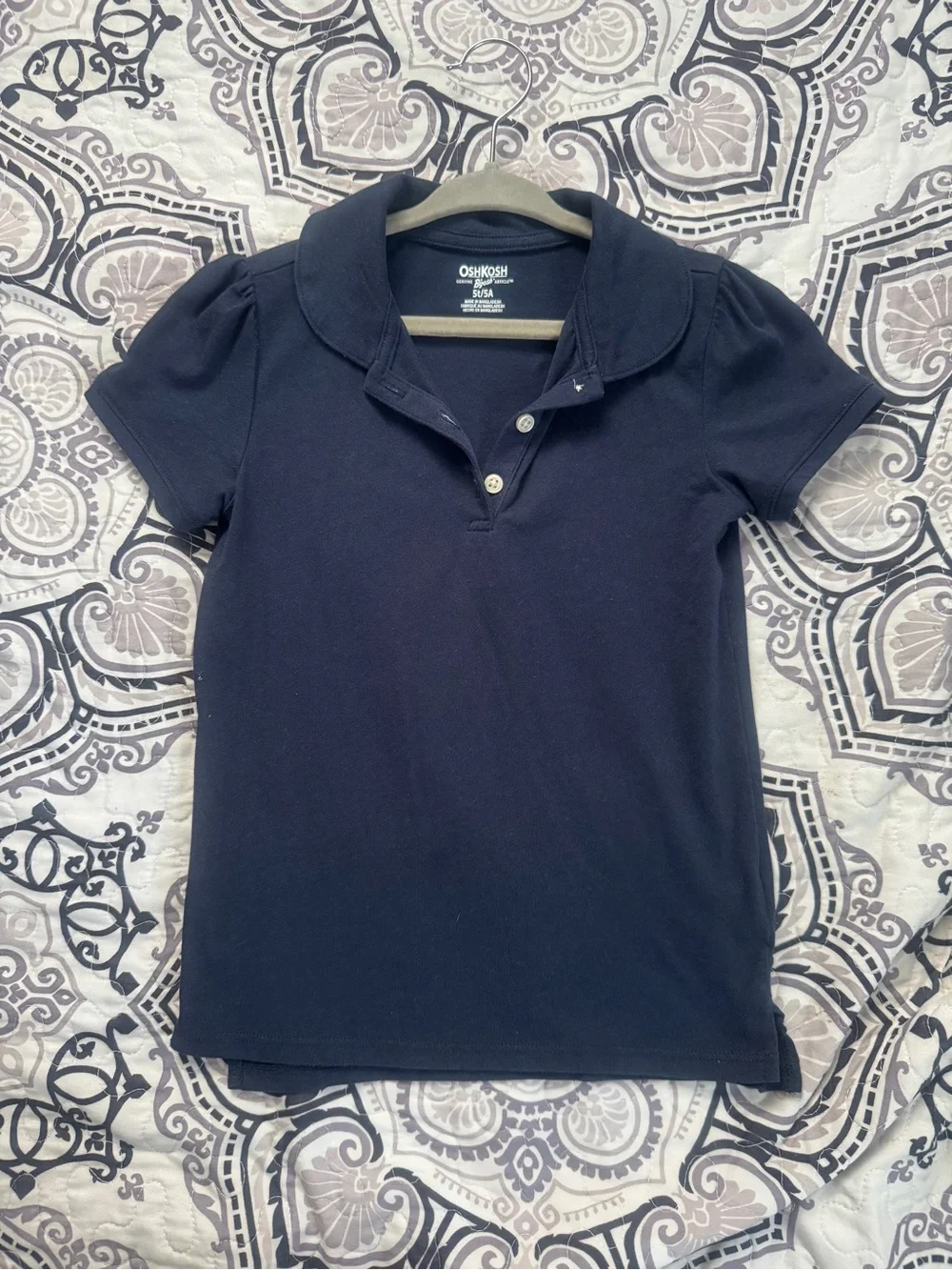 OshKosh B'gosh Navy Short Sleeve Polo Top